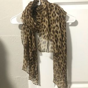 Leopard print scarf